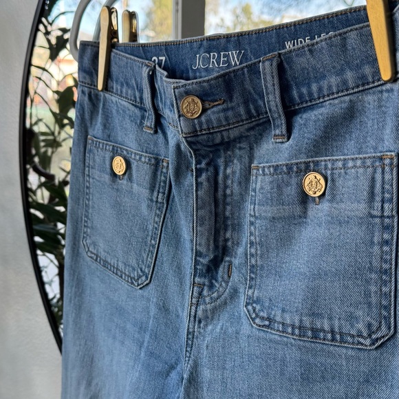 J. Crew Sailor Denim Trousers in Blue River, Women’s 27 - Picture 7 of 9